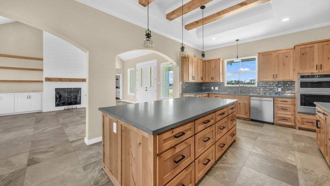 Furnished interior view inside a new home in Oak Water Ranch, Granbury (Image 5).