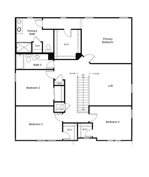 2D floor plan layout of this home in Somerset - Executive Series, Palm Coast, FL (Image 3).