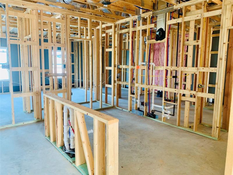 In-progress construction of a new home in Harrington Trails, New Caney, TX (Image 23).