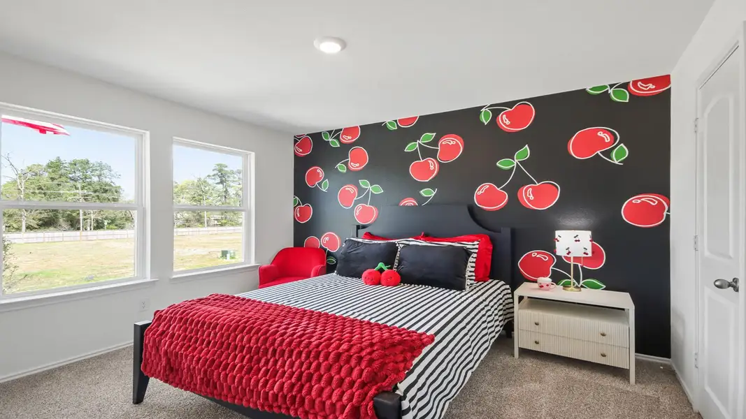 Furnished interior view inside a new home in Venetian Pines, Conroe (Image 25).