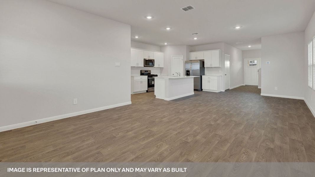 Representative unfurnished interior of a home built from the The Madison by D.R. Horton in Whisper South, San Marcos (Image 12). Representative unfurnished interior of a home built from the The Madison by D.R. Horton in Whisper South, San Marcos (Image 12).