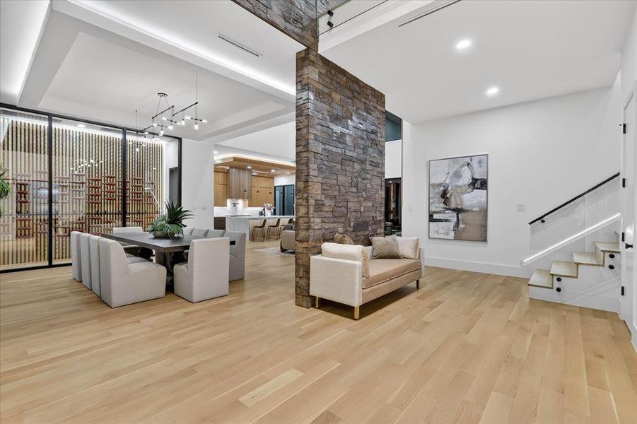 Furnished interior view inside a new home in , Dallas (Image 5).