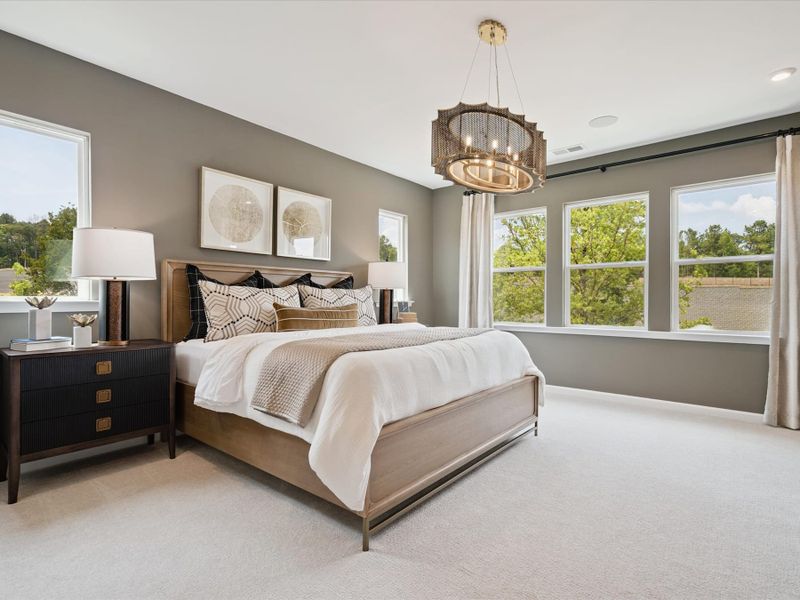 Representative furnished interior of a home built from the Mayes by Tri Pointe Homes in Millstone, Cramerton (Image 17).