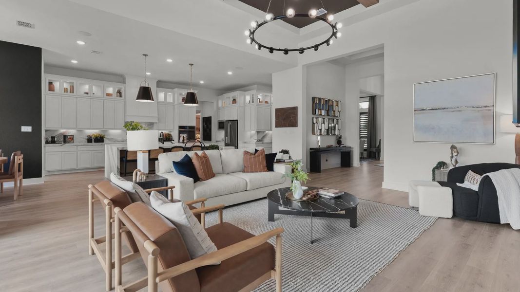 Representative furnished interior of a home built from the Savara by Chesmar Homes in Feathergrass, Florence (Image 8).