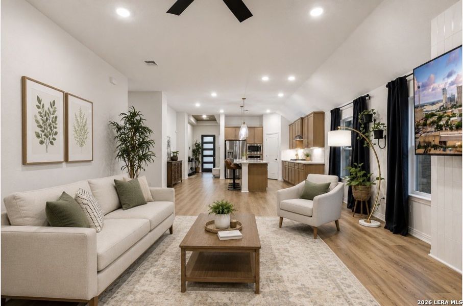 Furnished interior view inside a new home in The Crossvine, Schertz (Image 14). Furnished interior view inside a new home in The Crossvine, Schertz (Image 14).
