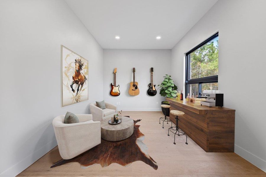 Downstairs Office/ Sitting room virtually staged. Downstairs Office/ Sitting room virtually staged.