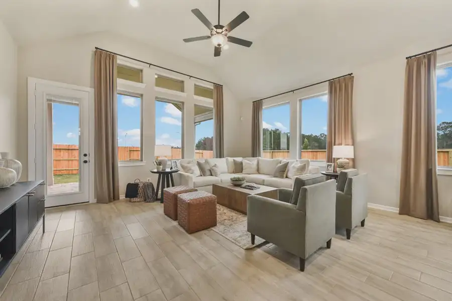 Representative furnished interior of a home built from the Lynnbrook by Chesmar Homes in The Trails, New Caney (Image 8).