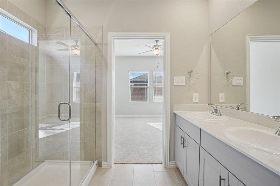 Furnished interior view inside a new home in Trails of Lavon - Spring Series, Lavon (Image 9).