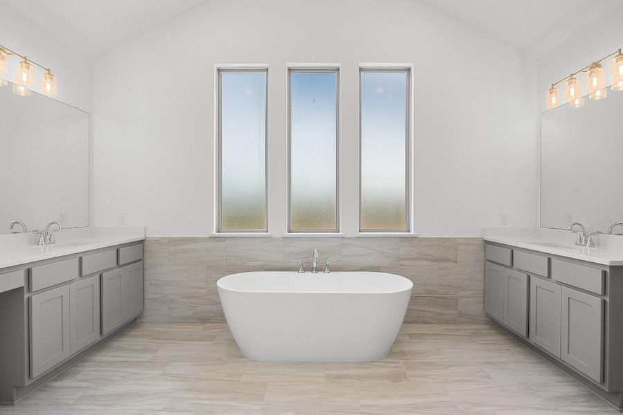 Furnished interior view inside a new home in Lakeside at Tessera - 60', Lago Vista (Image 7).