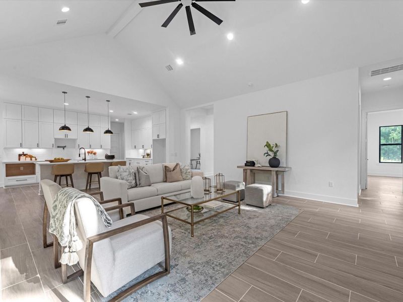 Furnished interior view inside a new home in , Dayton (Image 15). Furnished interior view inside a new home in , Dayton (Image 15).