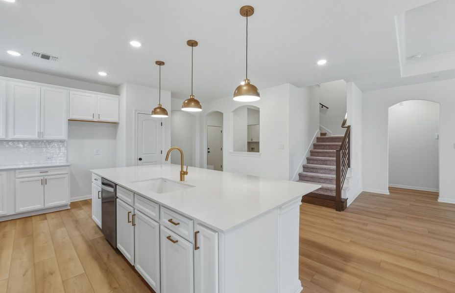 Furnished interior view inside a new home in Saddleback at Santa Rita Ranch, Liberty Hill (Image 11). Furnished interior view inside a new home in Saddleback at Santa Rita Ranch, Liberty Hill (Image 11).