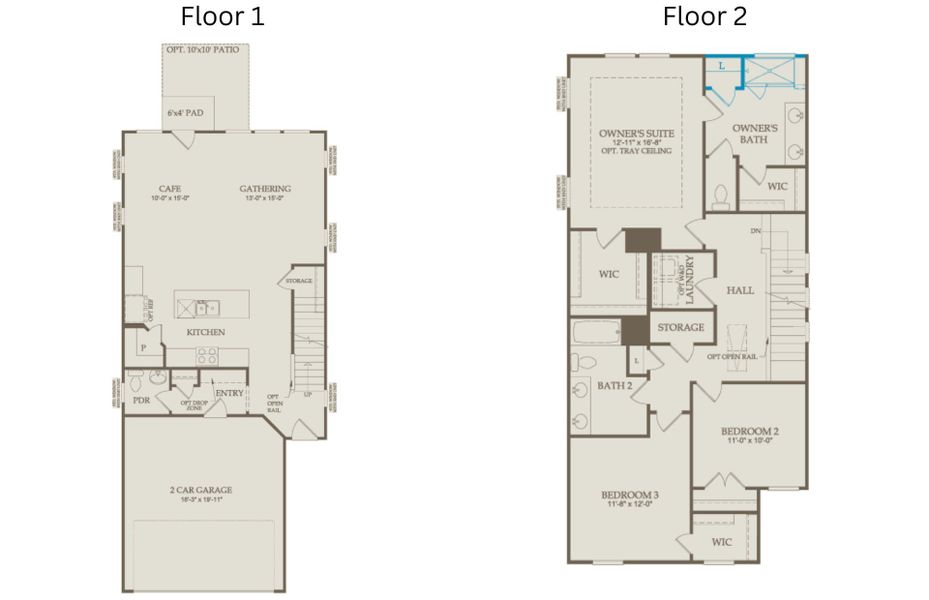 2D floor plan layout of this home in Everton, Durham, NC (Image 5).