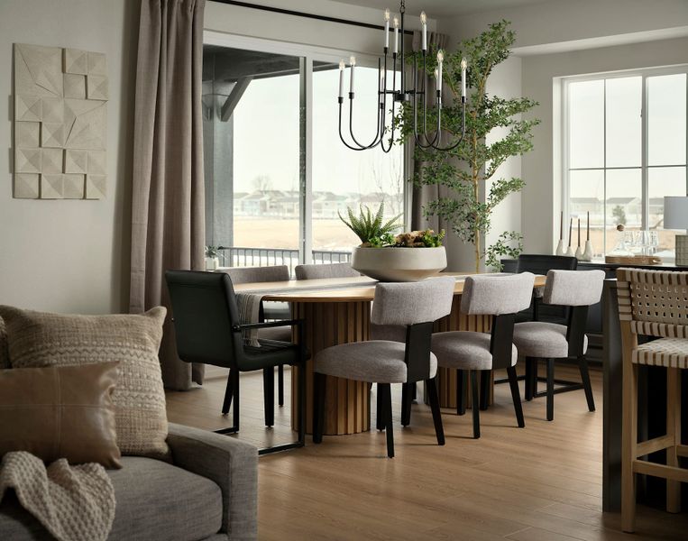 Representative furnished interior of a home built from the 2805 by Tri Pointe Homes in Painted Prairie, Aurora (Image 14).