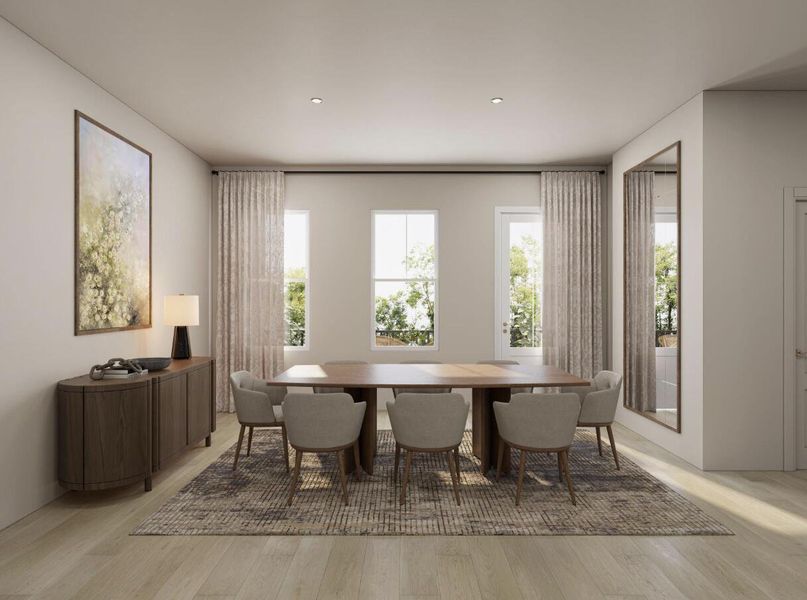 Furnished interior view inside a new home in , Charleston (Image 3).