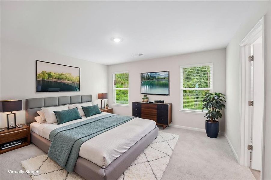 Furnished interior view inside a new home in Hemingway - Reserve Series, Cumming (Image 17). Furnished interior view inside a new home in Hemingway - Reserve Series, Cumming (Image 17).