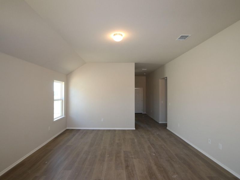 Spacious, unfurnished interior of a new home in Cascades at Onion Creek, Austin (Image 9). Spacious, unfurnished interior of a new home in Cascades at Onion Creek, Austin (Image 9).