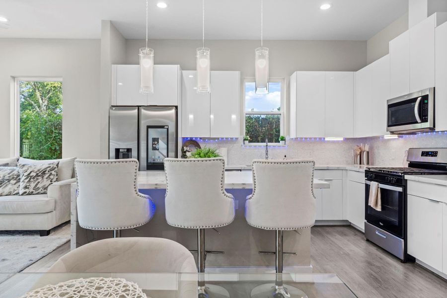 Furnished interior view inside a new home in , Houston (Image 40).