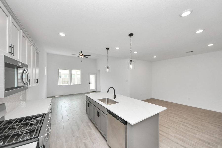 Furnished interior view inside a new home in , Katy (Image 6).