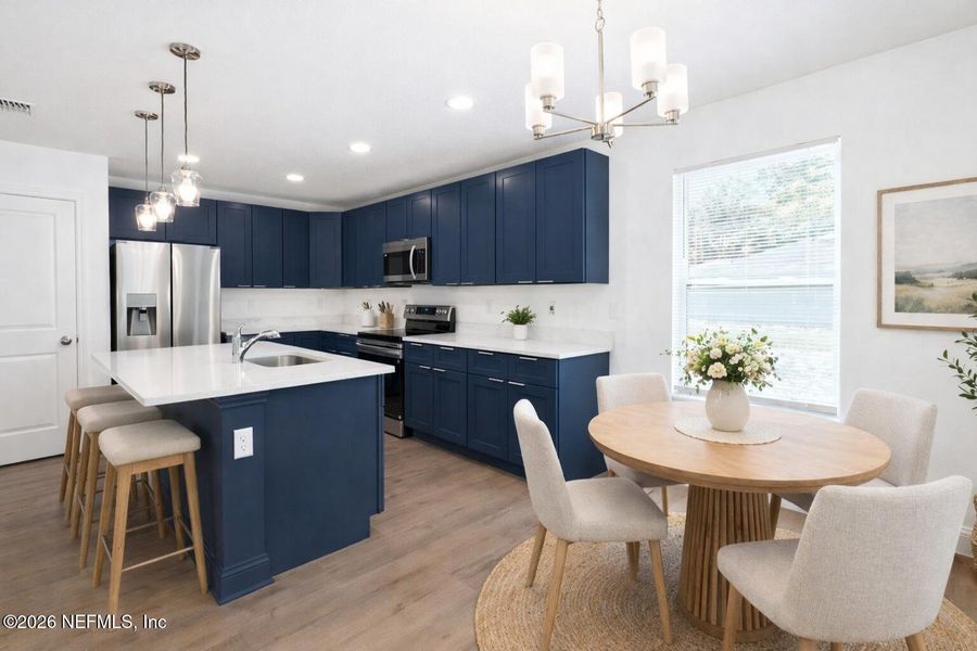 Furnished interior view inside a new home in , Jacksonville (Image 3).