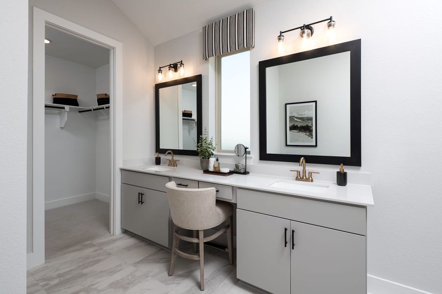 Representative furnished interior of a home built from the Emery by Tri Pointe Homes in Painted Tree, McKinney (Image 8).
