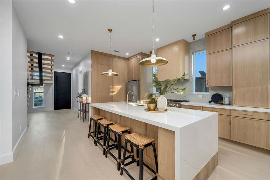 Furnished interior view inside a new home in , Dallas (Image 12).