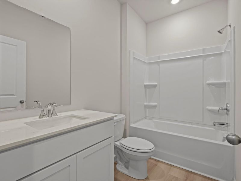 Furnished interior view inside a new home in Village at White Pine, Pendleton (Image 7).
