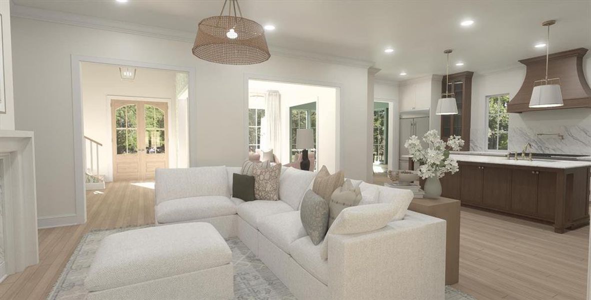 Furnished interior view inside a new home in , Dallas (Image 7).