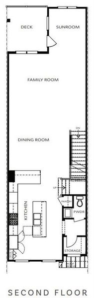 2D floor plan layout of this home in Waterhaven, Cumming, GA (Image 6).