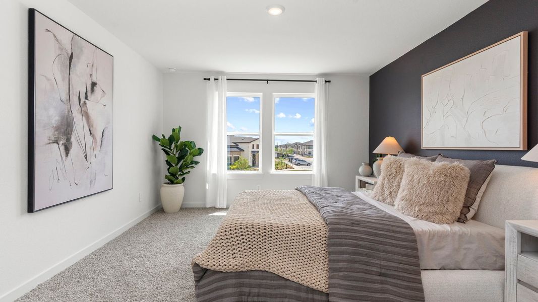 Furnished interior view inside a new home in Villarosa at Tamarron, Katy (Image 13).