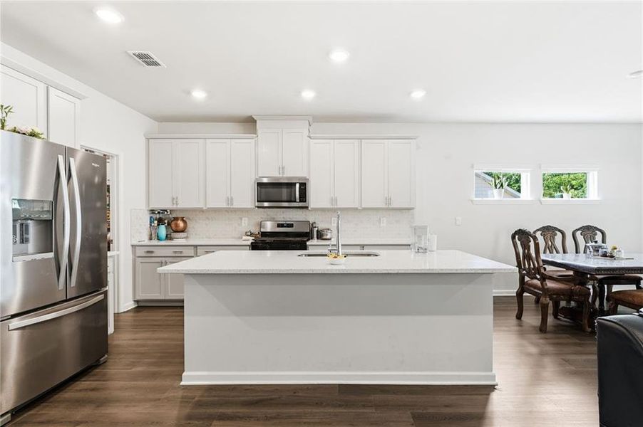 Furnished interior view inside a new home in Vistas at Towne Mill, Canton (Image 21).