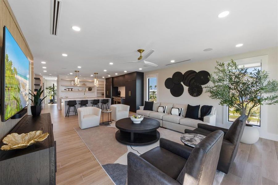 Furnished interior view inside a new home in , Sarasota (Image 9).