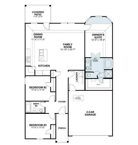 2D floor plan layout of this home in Magnolia Ridge, Magnolia, TX (Image 4). 2D floor plan layout of this home in Magnolia Ridge, Magnolia, TX (Image 4).