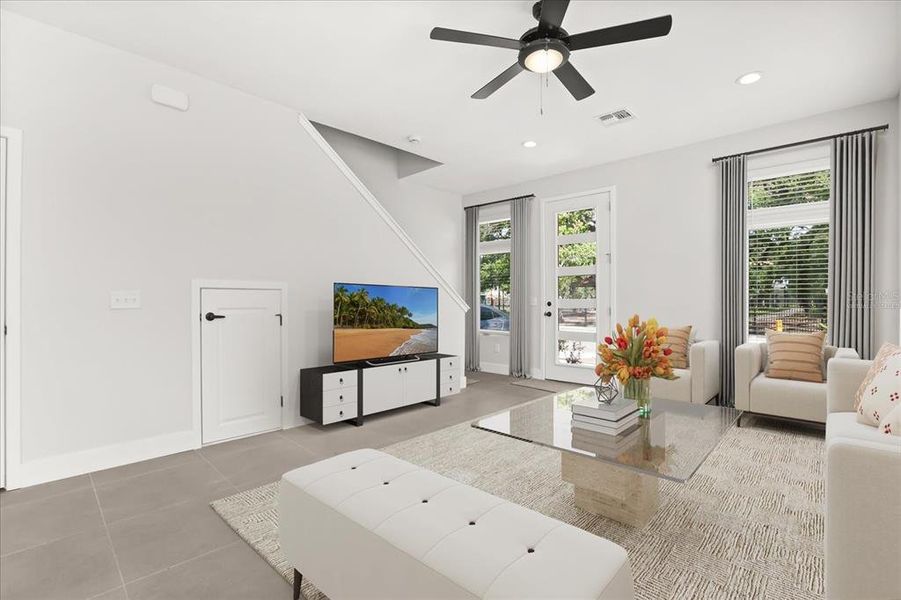 Furnished interior view inside a new home in , Orlando (Image 4).