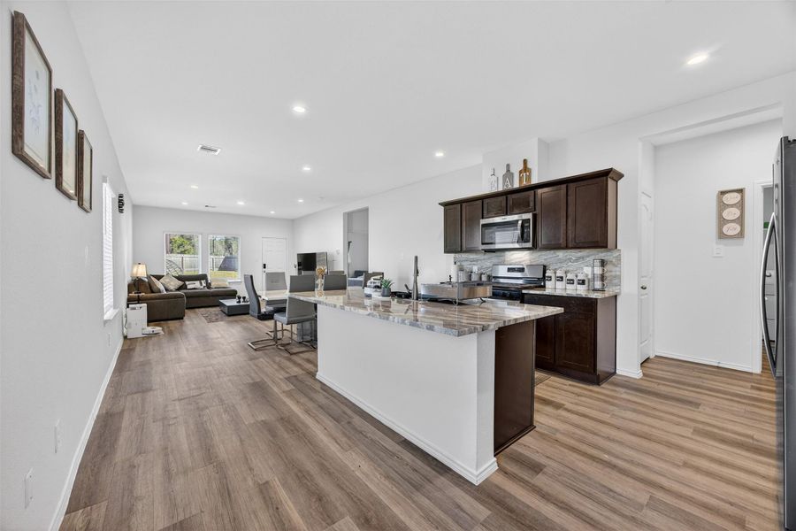 Furnished interior view inside a new home in , Houston (Image 16).