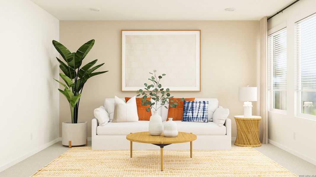 Furnished interior view inside a new home in , San Antonio (Image 38).