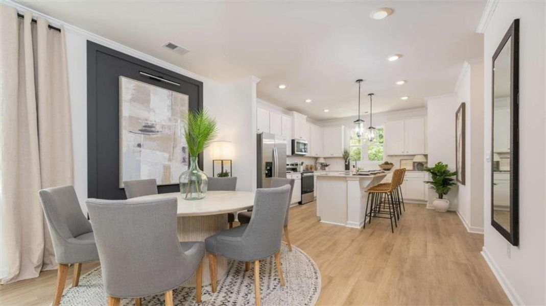 Furnished interior view inside a new home in Benteen Reserve, Atlanta (Image 14).