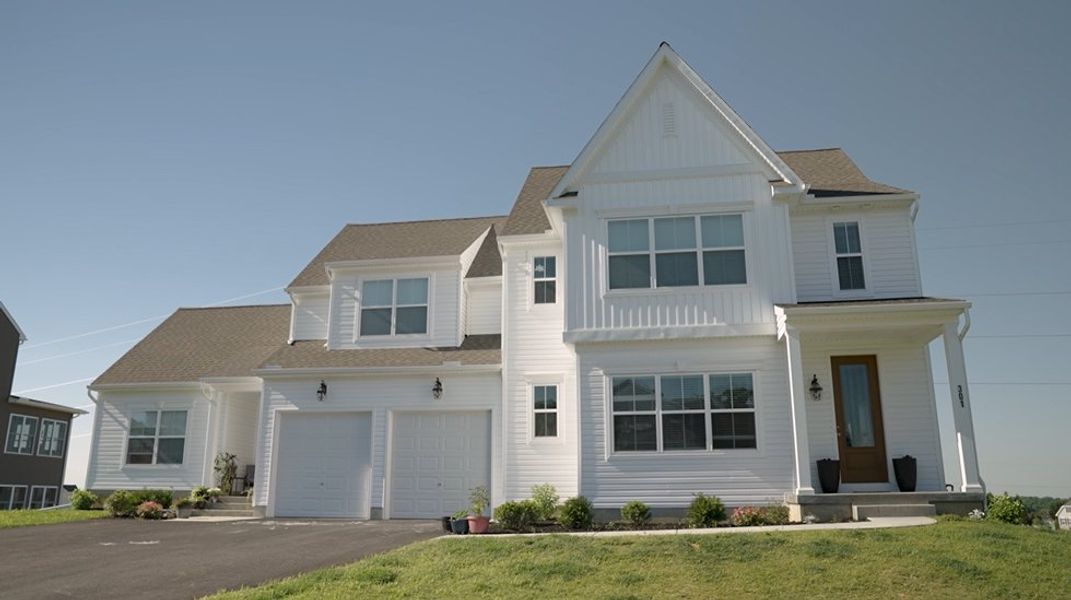 Representative exterior photo of a completed home built from the Sebastian by Keystone Custom Homes in Windermere Farms, Waxhaw, NC (Image 12).