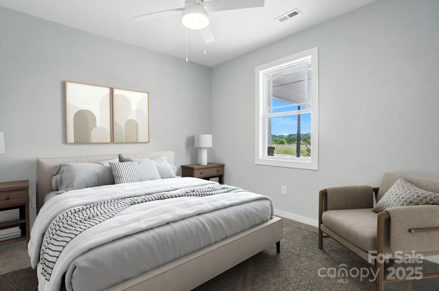 Furnished interior view inside a new home in , Hickory (Image 15).