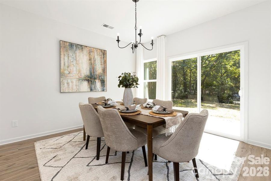 Furnished interior view inside a new home in , Charlotte (Image 10). Furnished interior view inside a new home in , Charlotte (Image 10).