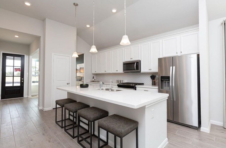 Furnished interior view inside a new home in Bridgeland: Signature Collection, Cypress (Image 9).