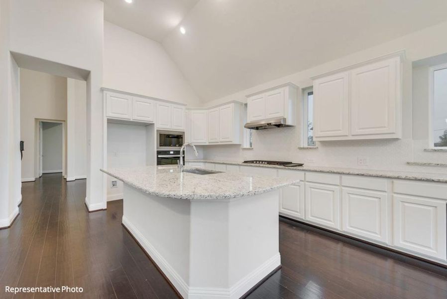 Representative furnished interior of a home built from the Hartford II by Grand Homes in Edgewater, Fate (Image 7).