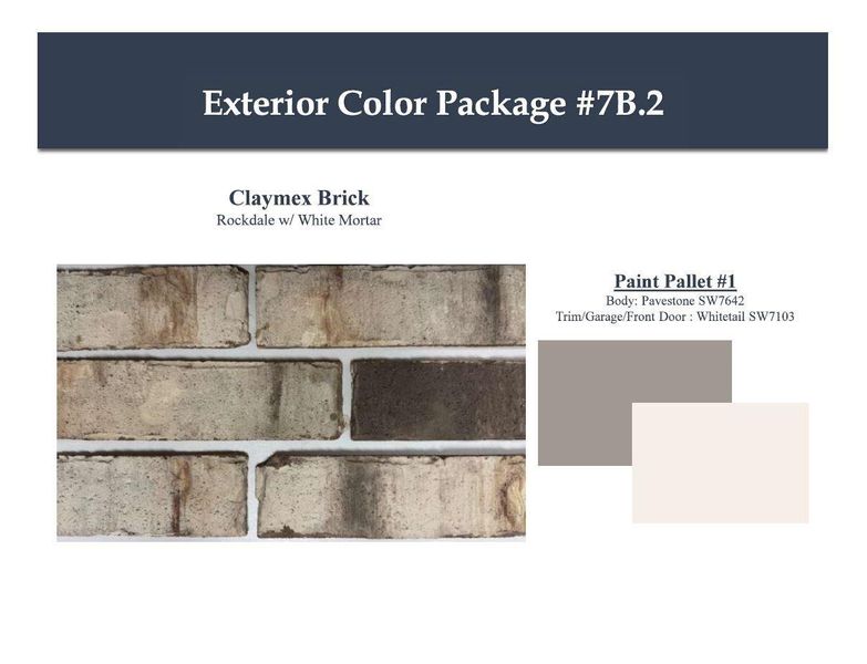 Sample of building materials used in homes in Westridge Cove, Conroe (Image 4).