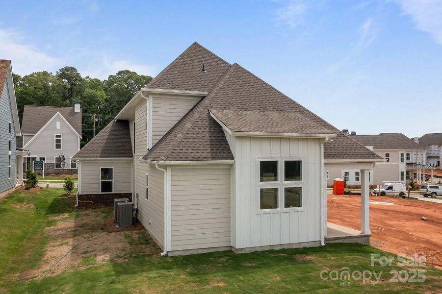 Front exterior of a new home in Lakeside Pointe, Sherrills Ford, NC, highlighting curb appeal (Image 37).