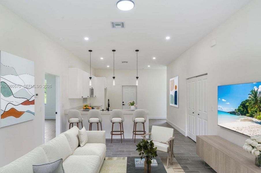 Furnished interior view inside a new home in , Lehigh Acres (Image 13).