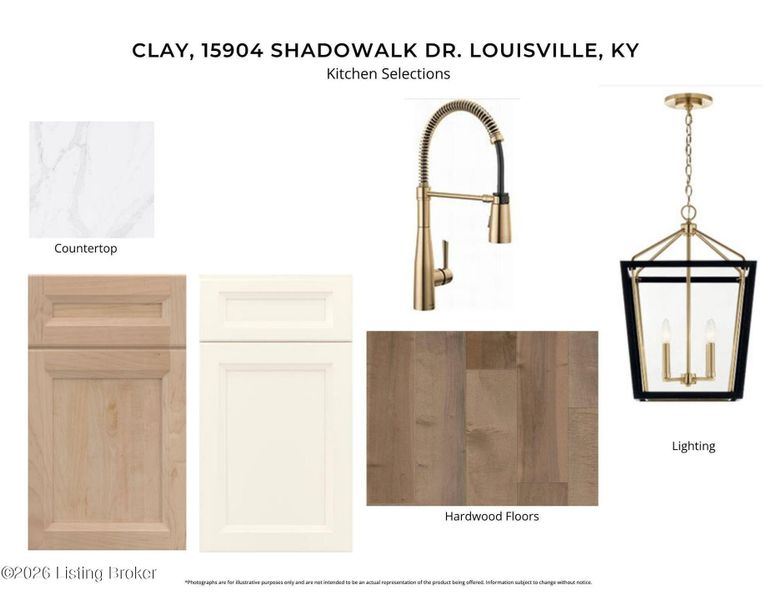 Sample of building materials used in homes in The Estates and Meadows at Floyds Fork, Louisville (Image 3).