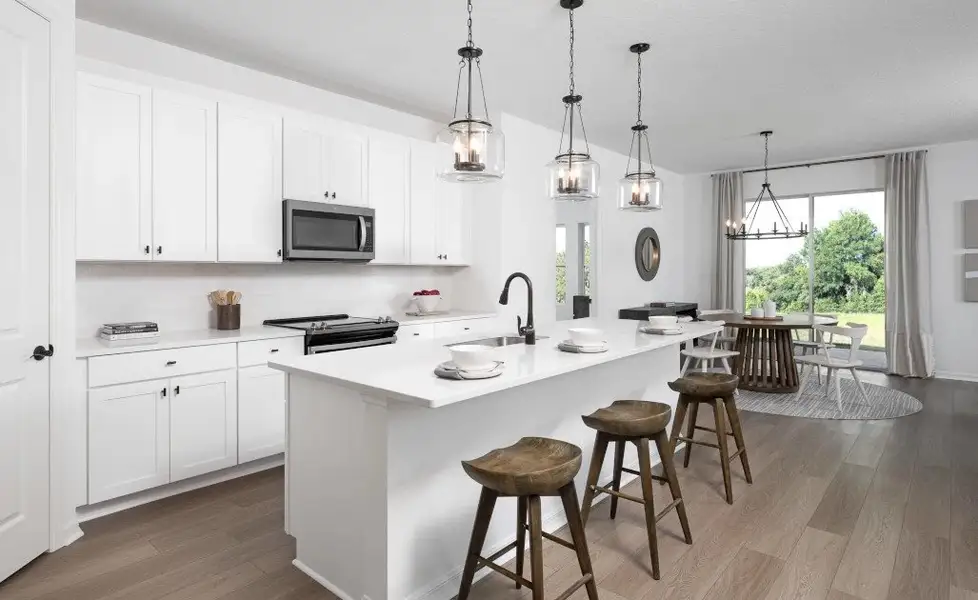Representative furnished interior of a home built from the Badland II by Ashton Woods in Ardisia Park, New Smyrna Beach (Image 3).