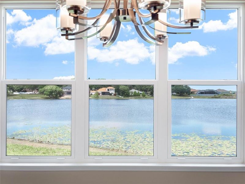 View of lake from Dining Area.