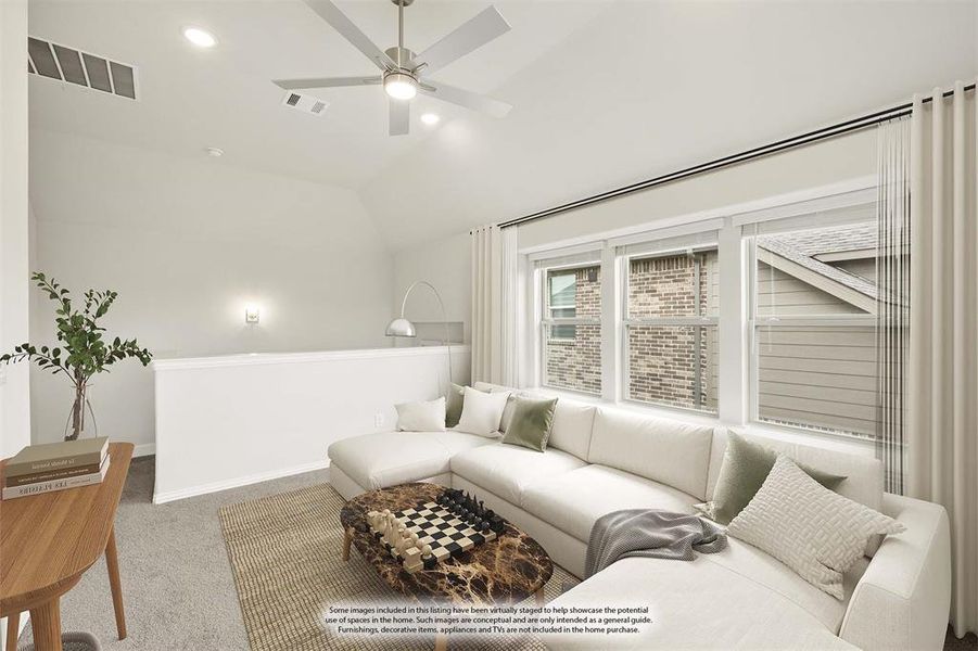 Furnished interior view inside a new home in Legacy Ranch Classic 55, Melissa (Image 12). Furnished interior view inside a new home in Legacy Ranch Classic 55, Melissa (Image 12).