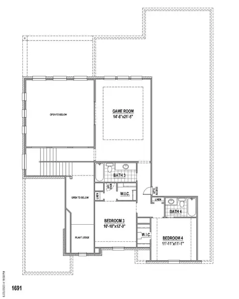 Plan 1691 2nd Floor Plan 1691 2nd Floor