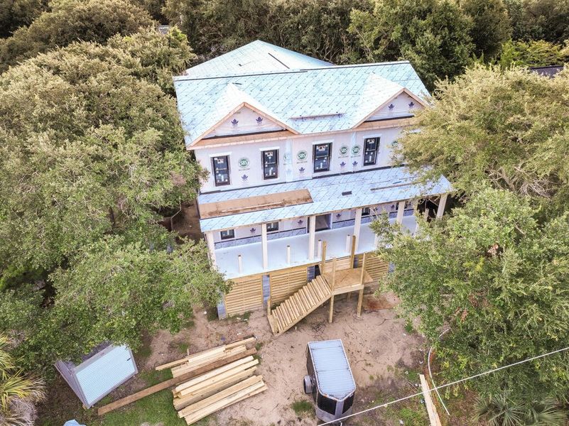 In-progress construction of a new home in , Isle Of Palms, SC (Image 8).
